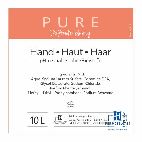 Preview: PURE Hand • Haut • Haar 10l Kanister